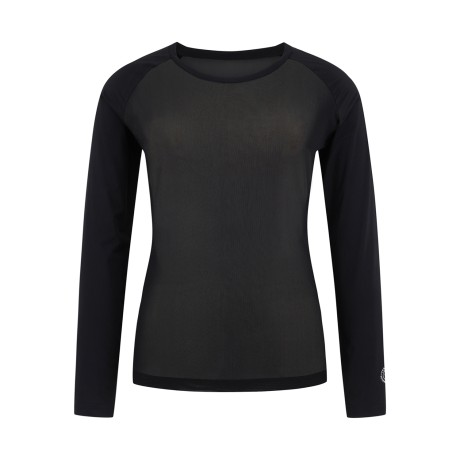 여성 라운드 메쉬 믹스 베이스 레이어