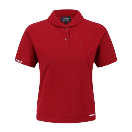 여성 숄칼라 반팔 돌먼 티셔츠