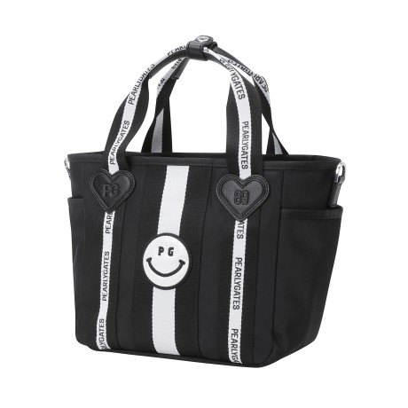 여성 스마일 배색 웨빙 투웨이 토트백