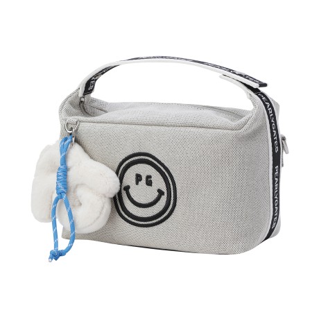 여성 스마일 투웨이 파우치백 & 퍼 키링