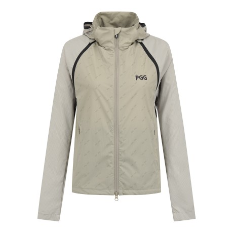 여성 PGG 사선 패턴 디테처블 점퍼