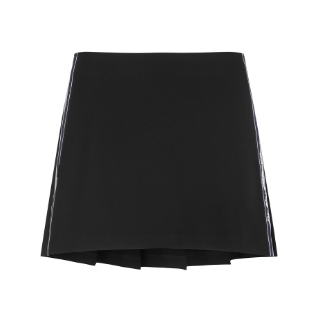 여성 스마일 배색 저지 큐롯 스커트