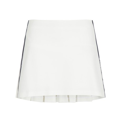 여성 스마일 배색 저지 큐롯 스커트