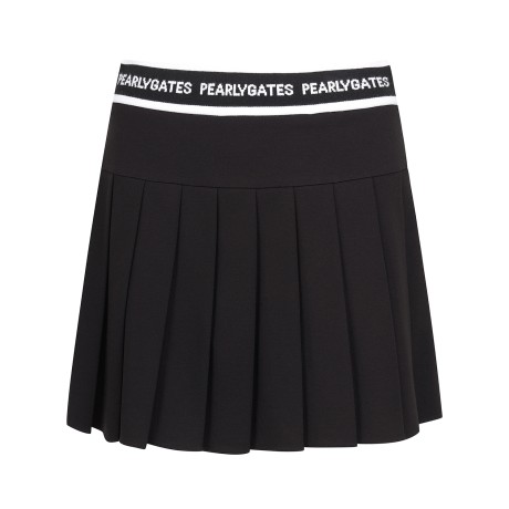 여성 로고 니트 밴딩 플리츠 큐롯 스커트