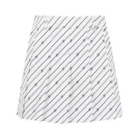 여성 잭바니 플리츠 백 밴딩 큐롯 팬츠