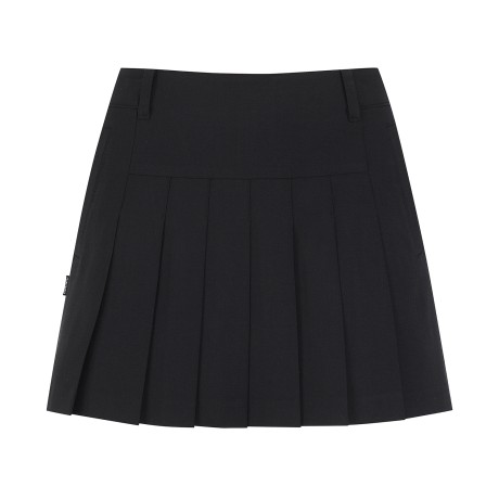 여성 하트 니트 패치 큐롯 스커트