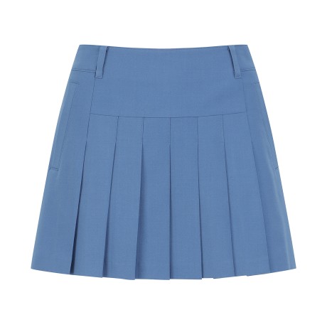 여성 하트 니트 패치 큐롯 스커트