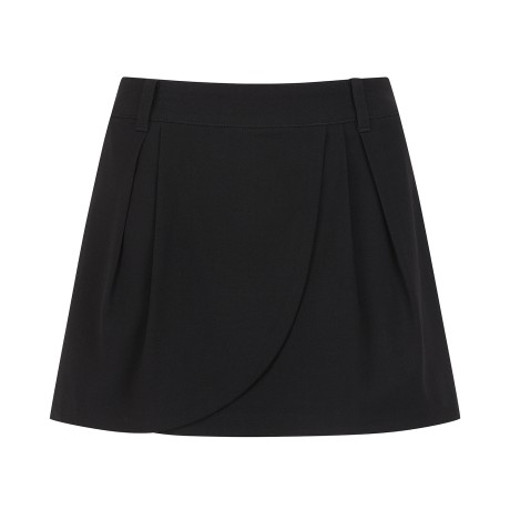 여성 백 플리츠 밴딩 큐롯 스커트