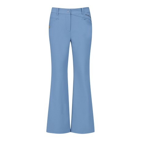 여성 솔리드 밴딩 세미 부츠컷 팬츠