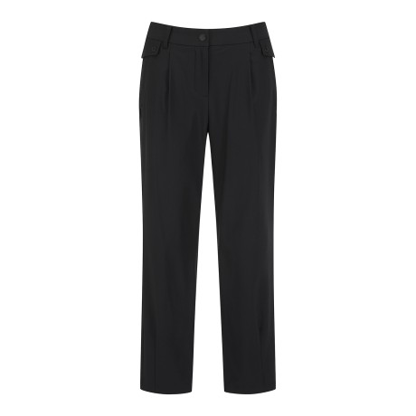 여성 인밴딩 다트 헴 스트레이트 팬츠