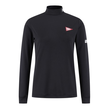 여성 PG 프린팅 모크넥 기능성 긴팔 티셔츠