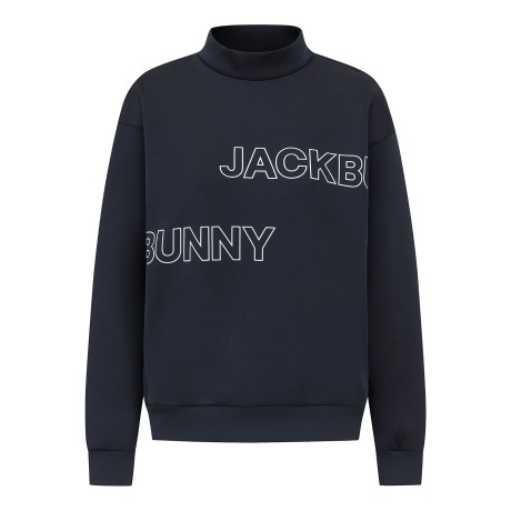 여성 잭바니 로고 모크넥 긴팔 티셔츠