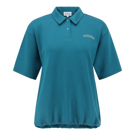 여성 잭바니 백 프린팅 스트링 티셔츠