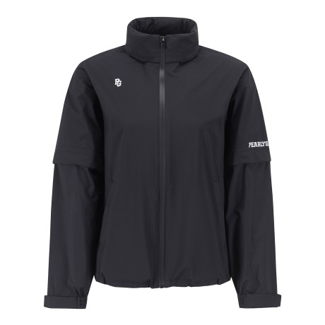 여성 소매 탈착 패커블 후드 점퍼