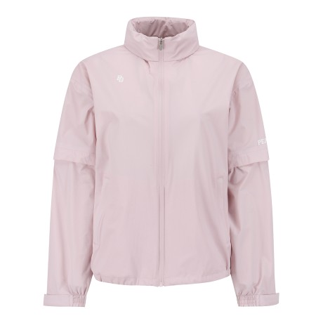 여성 소매 탈착 패커블 후드 점퍼