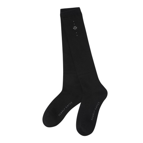 여성 스마일 글리터 라인 니삭스