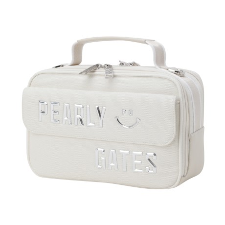 여성 엠보 로고 투톤 파우치백