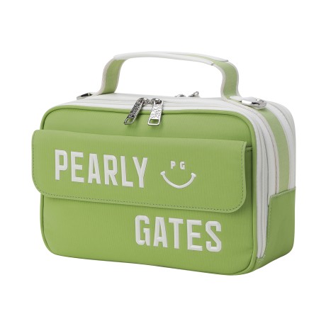 여성 엠보 로고 투톤 파우치백