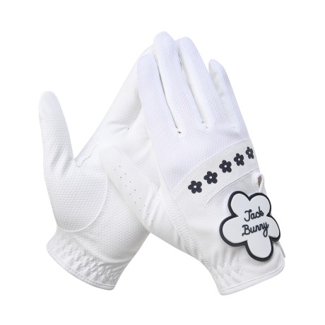 여성 잭바니 투톤 플라워 양손 장갑