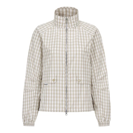 여성 백 메쉬 믹스 래글런 슬리브 점퍼