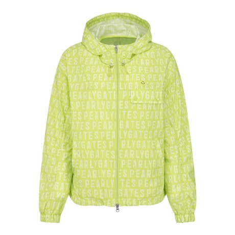 여성 스마일 패치 로고 포인트 점퍼