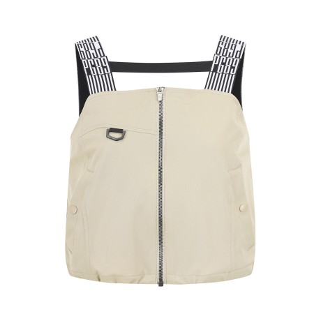 여성 밴딩 스트랩 지퍼 뷔스티에 점퍼