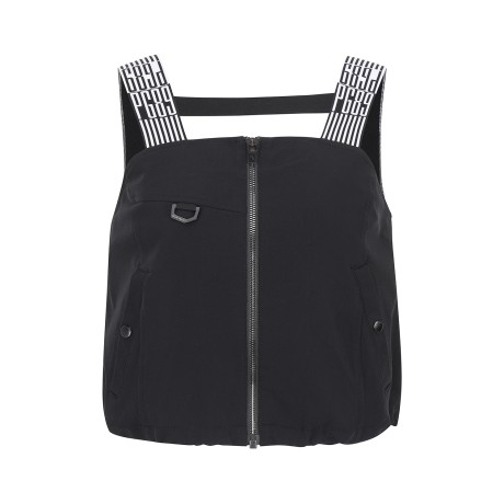 여성 밴딩 스트랩 지퍼 뷔스티에 점퍼