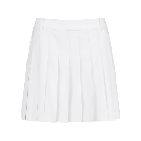 여성 백 밴딩 배색 라인 플리츠 큐롯 스커트