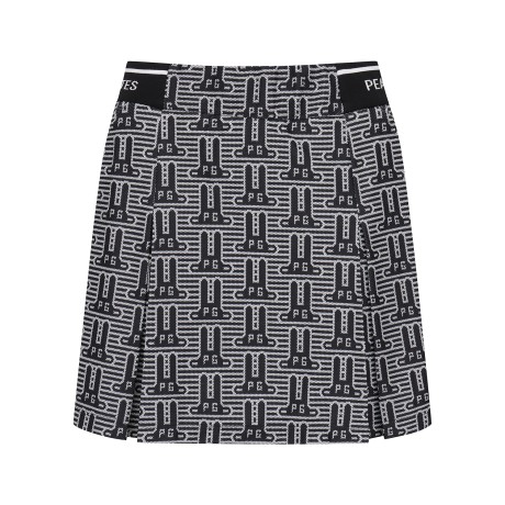 여성 심볼 패턴 인버티드 밴딩 큐롯 스커트