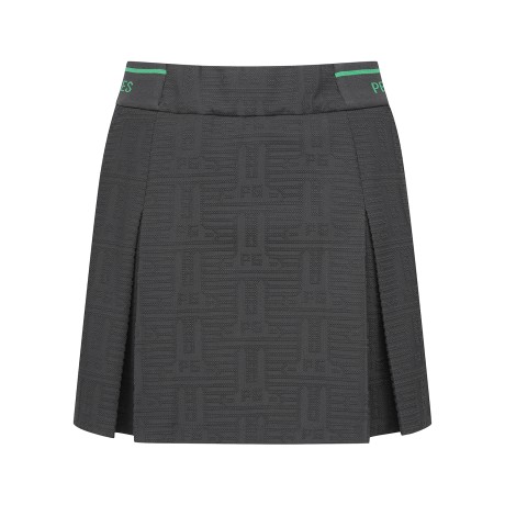 여성 심볼 패턴 인버티드 밴딩 큐롯 스커트