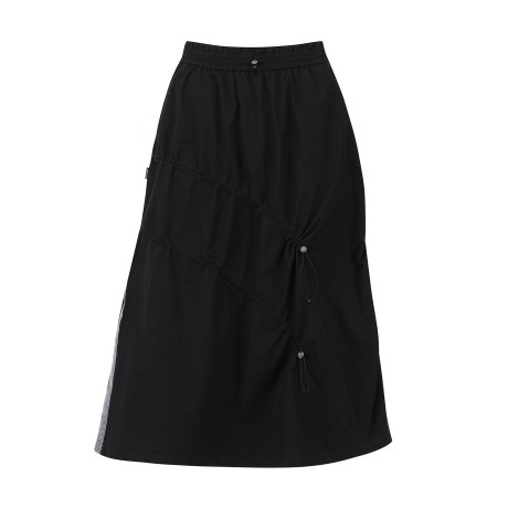 여성 사선 스트링 밴딩 스커트