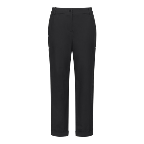 여성 사이드 밴딩 배색 테이프 롤업 팬츠