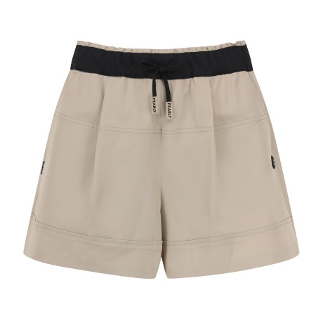 여성 스마일 패치 프릴 밴딩 쇼츠