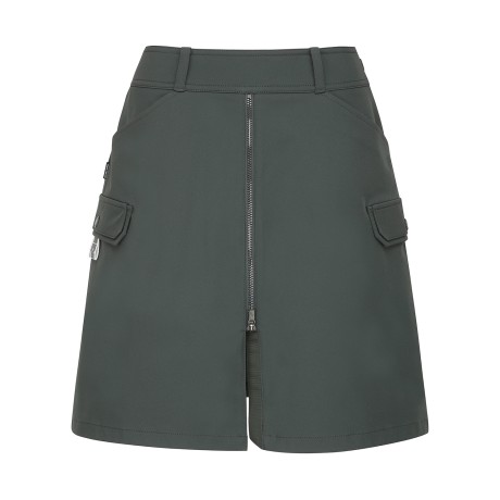 여성 이중 플랩 지퍼 큐롯 스커트