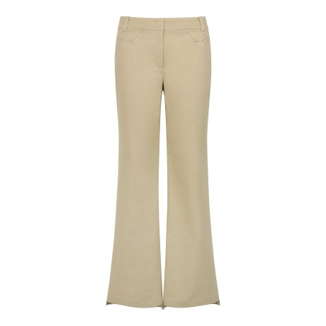 여성 컬러 스티치 사이드 밴딩 부츠컷 팬츠