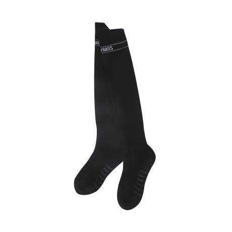 여성 로고 글리터 라인 니삭스