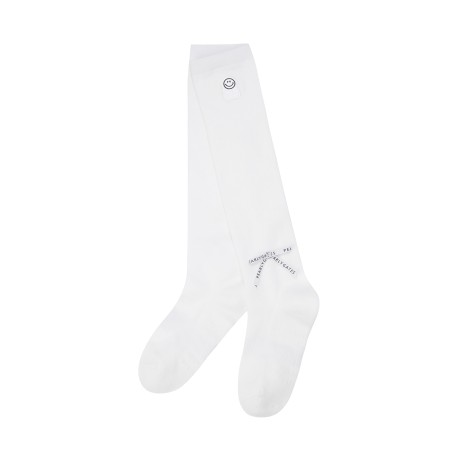 여성 베이직 리본 논슬립 니삭스