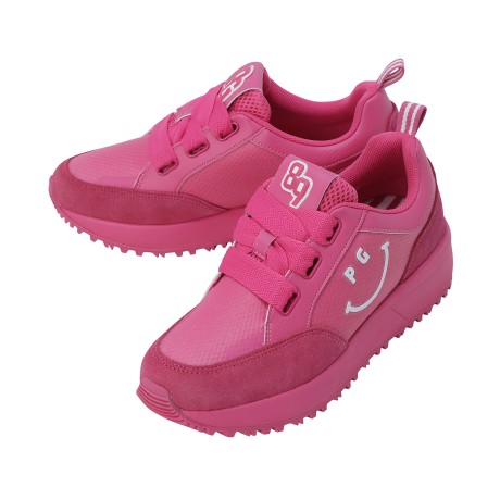 여성 솔리드 컬러 논스파이크 스니커즈