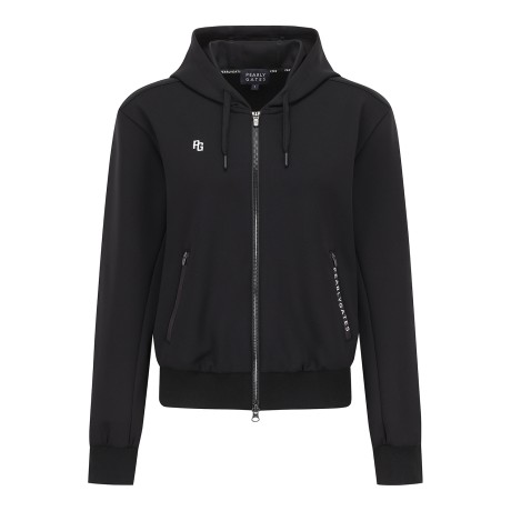 여성 소프트 텍스쳐 후드 집업 티셔츠