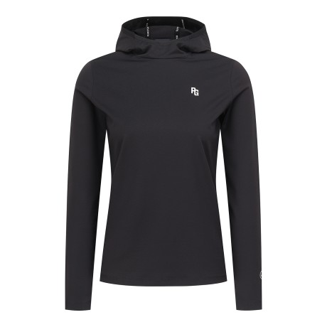 여성 스마일 냉감 후드 긴팔 티셔츠