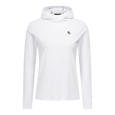 여성 스마일 냉감 후드 긴팔 티셔츠