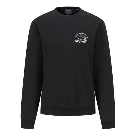 여성 로즈 자수 백 리본 긴팔 티셔츠