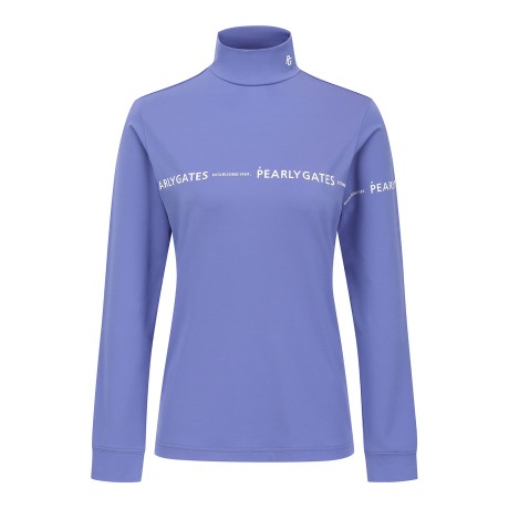 여성 배색 로고 라인 스트레치 티셔츠