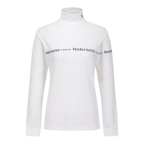 여성 배색 로고 라인 스트레치 티셔츠