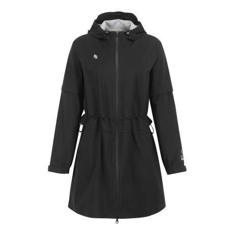 여성 탈착 슬리브 레인 점퍼 & 패커블 파우치