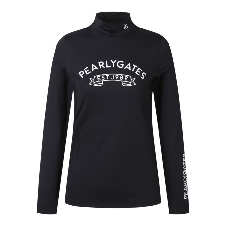 여성 스판 모크넥 티셔츠