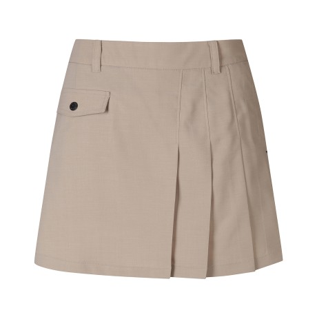 여성 언발 플리츠 플랩 큐롯 스커트