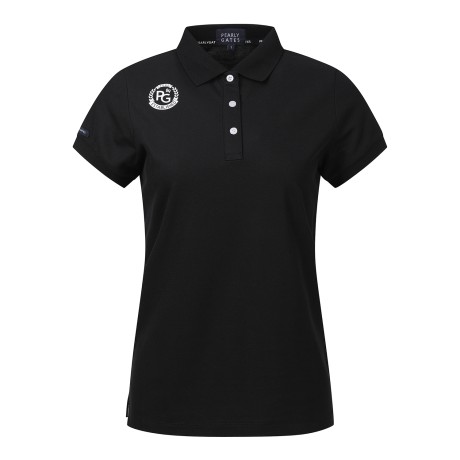 여성 레터링 카라 티셔츠