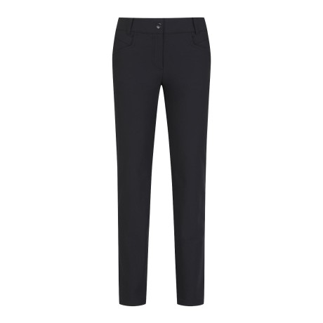 여성 백밴딩 로고 자수 팬츠