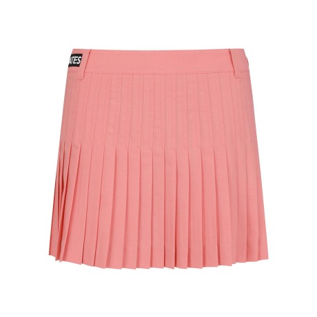 여성 사이드 로고 플리츠 큐롯 스커트